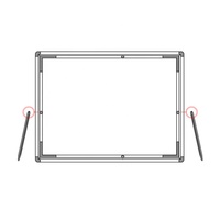 Panneau de verre transparent de bureau, support de table, panneau affichage de restaurant LED, boîte lumineuse ultra fine pour publicité