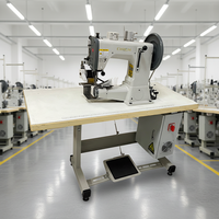 Machine à coudre industrielle à pied mobile robuste RN-441S-T pour matériaux épais et couture de panneaux de bois