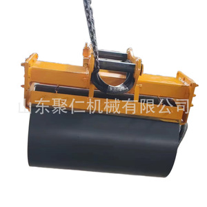 Compacteur à tambour pour excavatrice Huanjun, sur mesure, rotatif, hydraulique et vibrant, pour le remblai de fondations et la compactation des pentes - Product Image 1