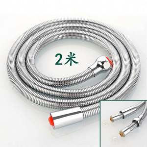 Tuyaux d'arrosage USA Mairun 96 pouces en acier inoxydable, dérouleurs de tuyaux durables et réglables, douchette à main, rallonge en laiton, modèle USA - Product Image 6