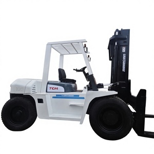 Original TCM FD100 Used 10 Ton Diesel <b>Forklift</b> with Isuzu 6BG1T Engine - Product Image 1