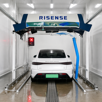 Machine de lavage de voitures électrique automatique sans contact de haute qualité - Système de lavage de voitures commercial sans brosse et sans danger pour la peinture, idéal pour les stations-service