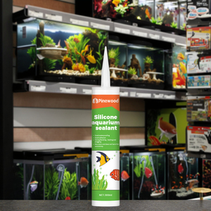 Mastic en silicone pour aquarium, <span class=keywords><strong>colle</strong></span> acétique <span class=keywords><strong>à</strong></span> séchage rapide pour poissons, haute élasticité, <span class=keywords><strong>colle</strong></span> transparente pour verre et réservoirs - Product Image 2