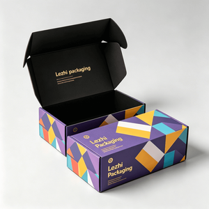 <span class=keywords><strong>Cajas</strong></span> <span class=keywords><strong>de</strong></span> Cartón Corrugado Negro Grandes, <span class=keywords><strong>de</strong></span> Diseño Elegante y Personalizado, al Mejor Precio, para Embalaje, Envío y Correo <span class=keywords><strong>de</strong></span> Zapatos - Product Image 4
