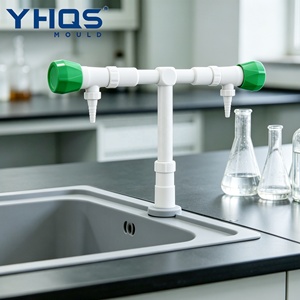 <span class=keywords><strong>Robinet</strong></span> de laboratoire en plastique à deux poignées <span class=keywords><strong>pour</strong></span> <span class=keywords><strong>eau</strong></span> froide, pure et distillée, à montage sur plan - Product Image 4