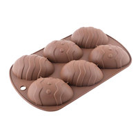Großhandel Osterei 3D Schokoladenform Riesige Straußenei Weihnachtskuchen Fondant Backform