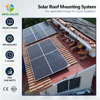 Système de montage solaire pour toit en tuiles KINGSOLAR, directement de l'usine, certifié CE ISO OEM