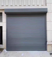 Porte de garage industrielle commerciale intelligente électrique en alliage d'aluminium moderne sur mesure, anti-effraction, pour entrepôt