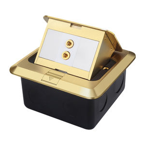 SeTo Usine cuivre Pop-up double <span class=keywords><strong>prise</strong></span> de <span class=keywords><strong>son</strong></span> <span class=keywords><strong>prise</strong></span> de sol Pop up Boîte de sol <span class=keywords><strong>Prise</strong></span> de sol en cuivre - Product Image 2