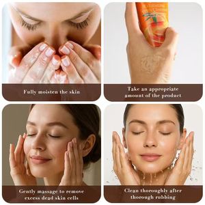 <span class=keywords><strong>Nettoyant</strong></span> <span class=keywords><strong>visage</strong></span> doux hydratant au collagène d'escargot, <span class=keywords><strong>nettoyant</strong></span> facial naturel, gommage exfoliant à l'or 24 carats, à l'aloe vera, à la papaye et à la noix de coco - Product Image 6