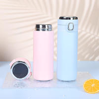 Precio de fábrica al por mayor 400Ml termo botella de agua termo aislado de acero inoxidable té café termo al vacío termos con filtro
