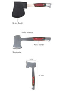 11 "فأس تقطيع فأس للحديقة للبقاء على قيد الحياة والتخييم - Product Image 4