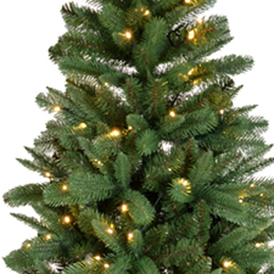 Arbre de Noël artificiel à charnière de luxe mixte en PVC PE de 6 pieds - Product Image 2