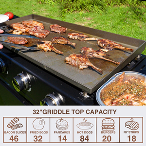 Plaque à <span class=keywords><strong>gaz</strong></span> haute capacité <span class=keywords><strong>Plancha</strong></span> 32 "Surface de cuisson 4 brûleurs pour grandes fêtes en plein air Barbecues - Product Image 4