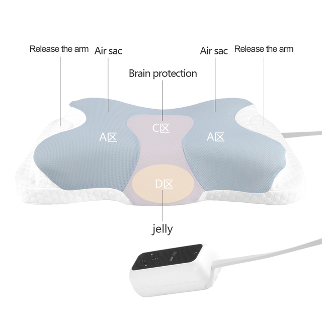 Smart Anti-Snore Orthopedic Memory Foam Butterfly Shape Sleep Pillow Anti-Bacteria Removable Washable Cover Neck Pain Relief