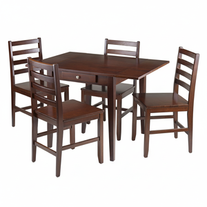 Hamilton 5 pezzi a goccia sala da pranzo Set con 4 sedie a scala - Product Image 2
