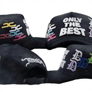Gorra de Béisbol Bordada de 5 Paneles, Calidad G5, 100% Algodón, Diseño a Rayas de Lujo, para Hombre, Estilo Sad Boyz, OEM/ODM - Product Image 3