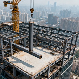 Tùy Chỉnh Nhiệm Vụ Nặng Nề Kết Cấu Thép Xây Dựng Xây Dựng Khung Thép Cường Độ Cao Thiết Kế Hiện Đại Hội Thảo Đúc Sẵn Kho - Product Image 3