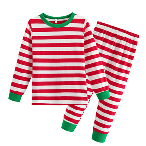 Pijama de Natal confortável unisex Quick Dry tecido de malha cintura elástica encerramento O-Neck <span class=keywords><strong>Family</strong></span> Style Outono para mulheres - Product Image 5