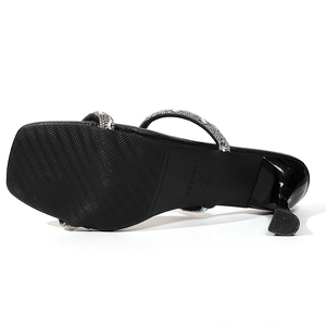 Nouvelles Sandales de Luxe Sexy pour <span class=keywords><strong>Femme</strong></span> à Talons Hauts, Double Couleur, Ornées de Diamants, Bout Ouvert, Chaussures de Voyage et de Loisirs XiaoJ05 - Product Image 6