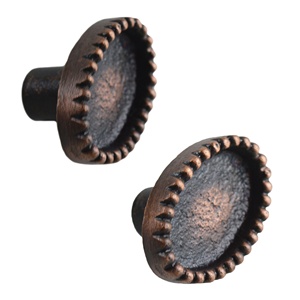 Kak — boutons de meuble en finition de cuivre Antique, avec Design en fer métallique, faits à la main, pour décoration de maison et d'hôtel - Product Image 4