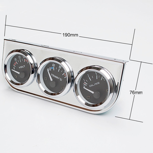 Kit 2 "52mm triplo calibro 3 in 1 voltmetro + misuratore di temperatura dell'acqua + manometro olio con sensore 1/8 NPT per la modifica del motore dell'auto - Product Image 2