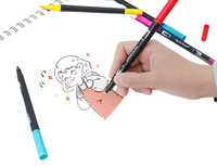 Coloriage Aquarelle Parfumée École Pinceau Pointe Calligraphie Mini Marqueurs Avec Logo