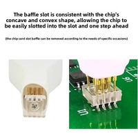 Programador de Microchip SOP8/WSON8/QDFN8 de Montaje Superficial con Aguja de Resorte, Programación, Lectura y Escritura, Sonda de Prueba de Programa