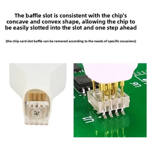 SOP8/WSON8/QDFN8 Microchip Surface Mount Spring Needle Programmer, Alat Uji Program untuk Pemrograman, Pembacaan dan Penulisan - Product Image 3