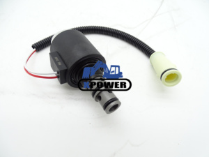 38553-61180 โซลินอยด์ปิดน้ำมันเชื้อเพลิงสำหรับรถแทรกเตอร์ M6040 M7040 M8540 M9540 M135 หยุดวาล์วโซลินอยด์ 12V 3 พิน 3855361180 - Product Image 2
