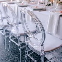 Chaises Chiavari Phoenix en résine plastique transparente pour mariage, événement, hôtel, salle à manger, utilisation en extérieur, style Tifany, chaise Typhani