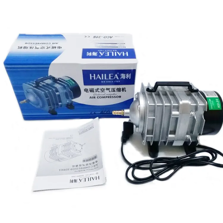 Acquario per acquario da 25W a 500W compressore d'aria pompa ad aria elettromagnetica Hailea Aco