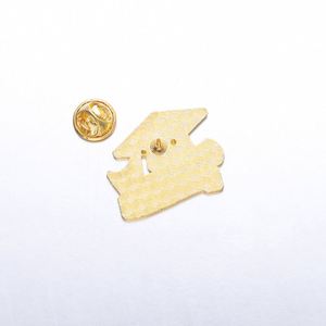 Cute Plated Metal Chaplain <b>Badge</b> Pin Toy Wing <b>Button</b> with Logo Zinc & Painted Die Cut Techniques - Product Image 2
