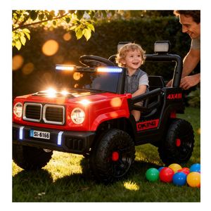 TOYSRUNNER Auto Eléctrico para Bebés con Dos Motores de 6V4Ah, Función de Balanceo para Aprendizaje Temprano, Control Remoto con Manillar, Volante, 4 Ruedas - Product Image 1