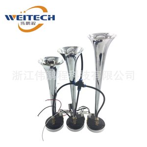 Bocina de aire eléctrica de 3 vías Weitech de 12V, bocina de aluminio para coche, para actualización o reacondicionamiento. - Product Image 2
