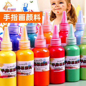 Peinture au doigt lavable pour enfants Peinture au doigt sûre et non toxique pour les tout-petits de 1 à 6 ans Fournitures d'art pour tout-petits Peinture à la <span class=keywords><strong>gouache</strong></span> - Product Image 2