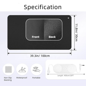 Jinke ISO13485 Leitfähig keit Carbon Gummi platte für Erdung Erdung sbett matte Ansi-statische Fuß therapie Pad Yoga Mat - Product Image 2