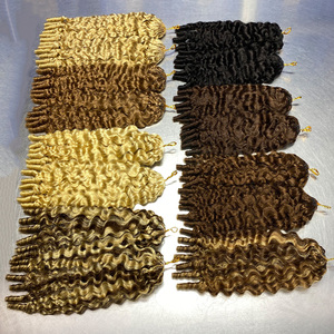 Extension per <span class=keywords><strong>capelli</strong></span> umani Miracle Knots Pre-Separati, castano <span class=keywords><strong>cioccolato</strong></span>, ricci alla francese, per uncinetto, invisibili, colore biondo, per trecce all'uncinetto - Product Image 3