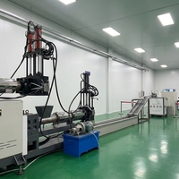 Machine de granulation de plastique PP PE PS à prix d'usine, extrudeuse de plastique rigide HDPE LDPE à vis simple pour le recyclage