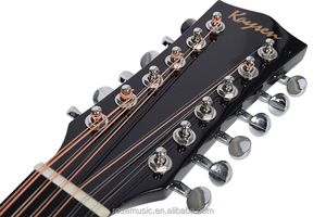 กีตาร์โปร่งไฟฟ้า 12 สาย รุ่น KAYSEN K-AG12 <span class=keywords><strong>Dreadnought</strong></span> สีดำ - Product Image 2
