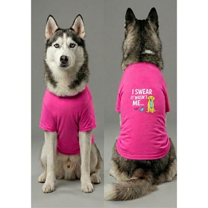 Camiseta de Algodón Premium para Perro con Cuello Redondo en Color Rosa, Suave, Cómoda y Transpirable, Apta para Perros Pequeños, Medianos y Grandes - Product Image 1