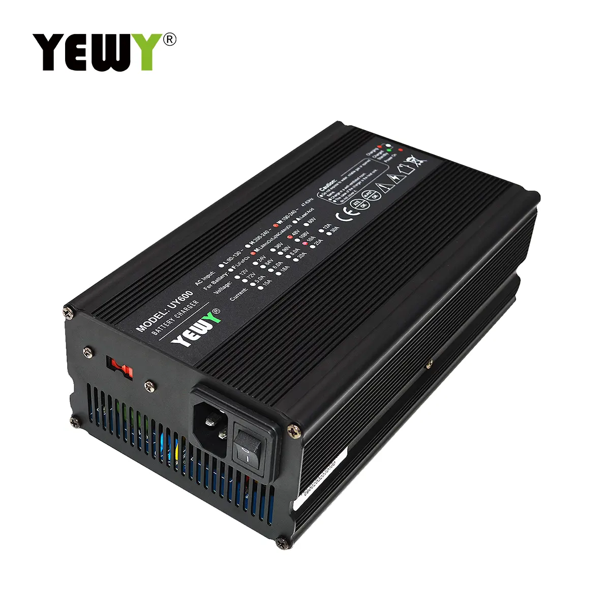 YEWY battery charger Automatic Intelligent charging mode 12V / 24V 20A Portable car battery charger