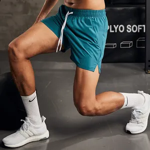 Mens Athletic Casual Jogger Shorts Zipper Pockets Quick Dry Activewear Running Shorts