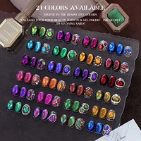 Nouvel Arrivage Usine VENDEENI Kit de 24 Couleurs Effet Œil de Chat Gemme, Ensemble de Vernis Gel Magnétique Réfléchissant Lumineux Coloré, Vente en Gros
