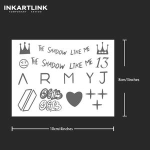 สติกเกอร์สักลายสมุนไพรรูปมงกุฎแบบกำหนดเอง กันน้ำ ติดทนนาน 15 วัน ลายสักกึ่งถาวรสำหรับตกแต่งร่างกาย บริเวณนิ้วมือ สำหรับผู้ชายและผู้หญิง - Product Image 3