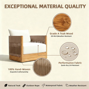 Cama <span class=keywords><strong>de</strong></span> Dí<span class=keywords><strong>a</strong></span> para Exteriores <span class=keywords><strong>de</strong></span> Teca Natural, Tumbona <span class=keywords><strong>de</strong></span> Ratán Resistente <span class=keywords><strong>de</strong></span> Grado Comercial para Proyectos <span class=keywords><strong>de</strong></span> Villas <span class=keywords><strong>de</strong></span> Lujo y Clubes <span class=keywords><strong>de</strong></span> <span class=keywords><strong>Playa</strong></span> - Product Image 3