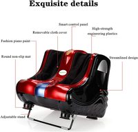 Masseur de pieds et de mollets automatique avec fonction de chaleur, machine de beauté des jambes pour la relaxation des pieds, utilisation à domicile