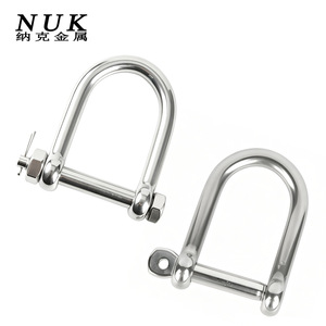 Grillete Tipo D de Acero Inoxidable Nuk con Pasador de Seguridad, Herraje Métrico para Grúas - Product Image 4