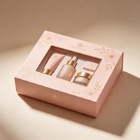 Pot de crème pour le visage de luxe avec fermeture magnétique, film doux au toucher, emballage cosmétique de marque haut de gamme pour soins de la peau