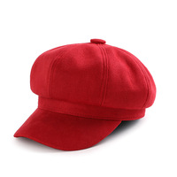 Casquette Gavroche Personnalisée à Carreaux avec Logo, Chapeau de Boulanger Vintage pour Femme en Polyester/Coton, Réglable, 8 Panneaux Octogonaux, Idéale pour les Fêtes